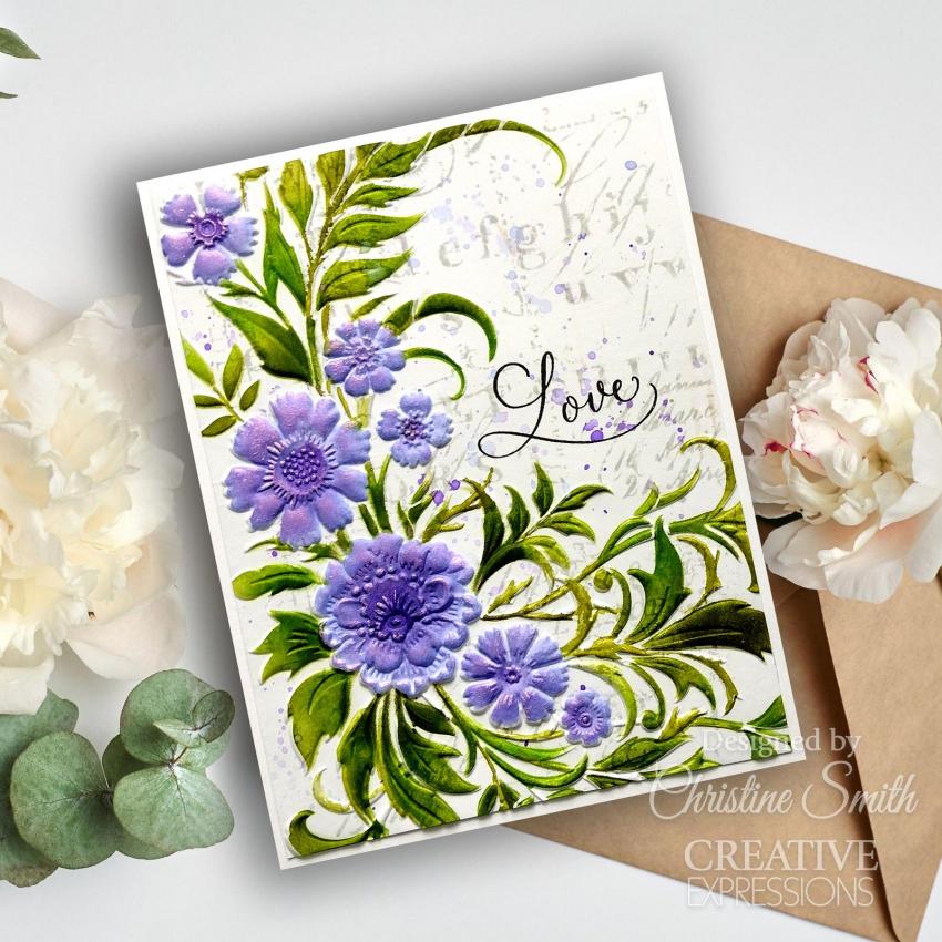 Creative Expressions - Stempelset "Petal Cascade Sentiments" Clear Stamps 10,2x15,2cm