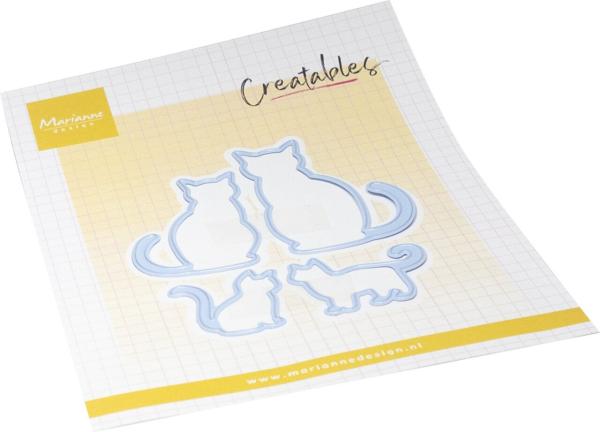 Marianne Design - Präge- und Stanzschablone "Cats & Kittens" Creatables Dies