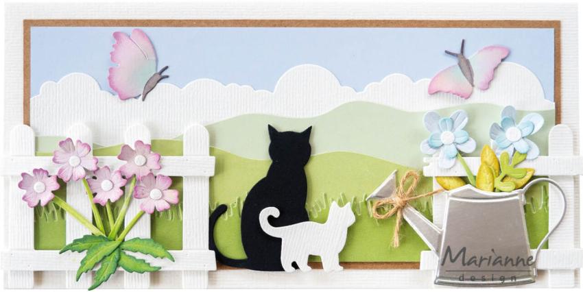 Marianne Design - Präge- und Stanzschablone "Cats & Kittens" Creatables Dies