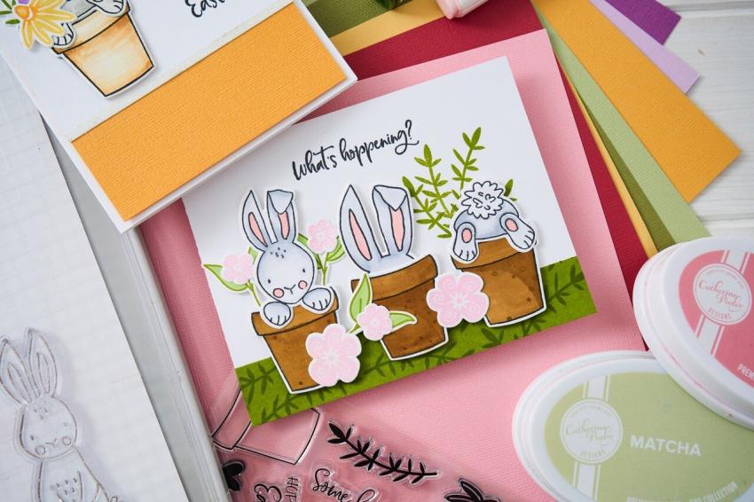 Sizzix - Stempelset "Bunny Bits & Blooms" Clear Stamps Design by Catherine Pooler