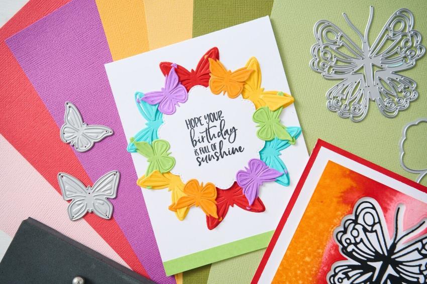 Sizzix - Stanzschablone "Spring Wings" Thinlits Craft Dies by Catherine Pooler