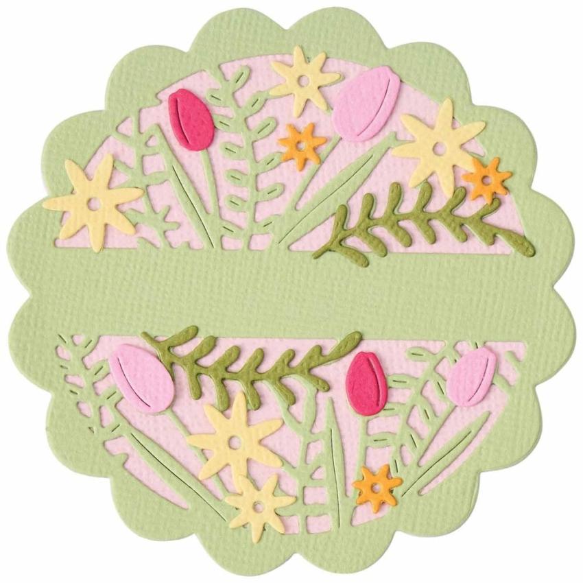 Sizzix - Stanzschablone "Tulips & Blooms Circle" Thinlits Craft Dies by Catherine Pooler