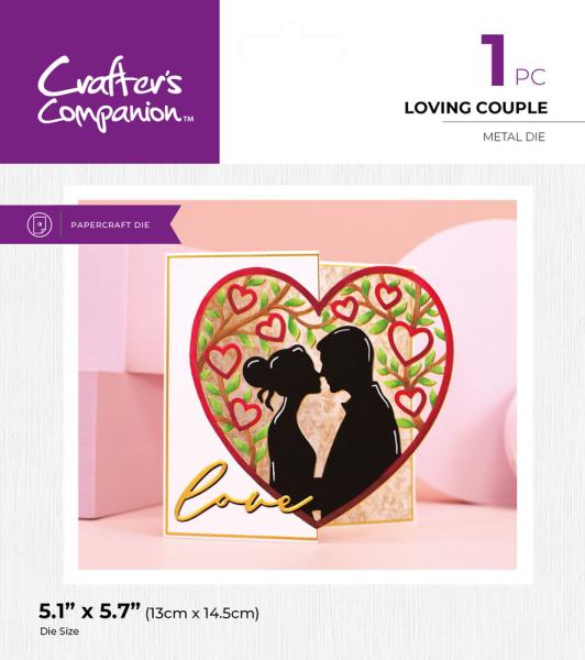 Crafters Companion - Stanzschablone "Loving Couple" Dies