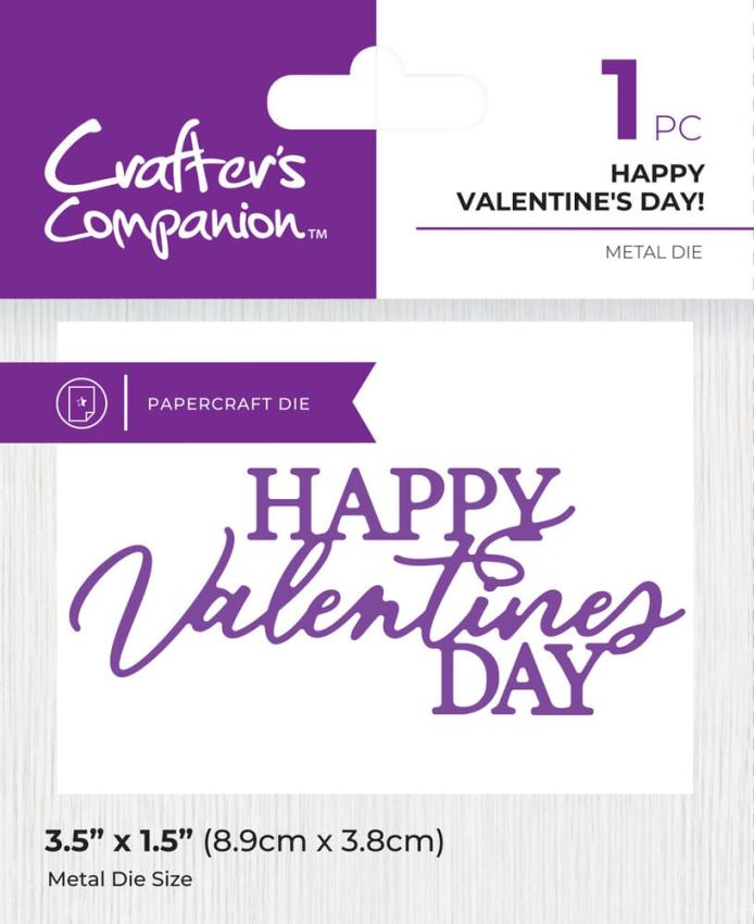 Crafters Companion - Stanzschablone "Happy Valentines Day!" Dies