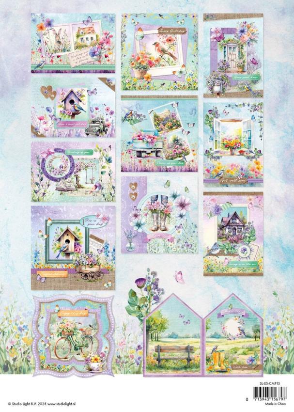 Studio Light  "Spring Serenade" Cardmaking Pad A4