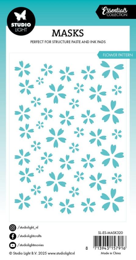 Studio Light - Schablone "Flower Pattern" Stencil  