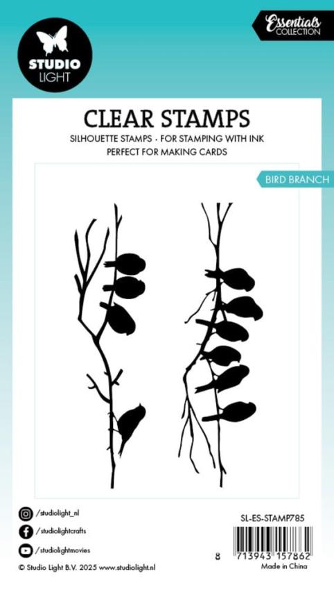 Studio Light - Stempelset "Bird Branch" Clear Stamps