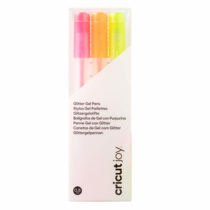 Cricut Joy Glitter Gel Pens 0.8 "Neon Pink/Orange/Yellow" 3er Set