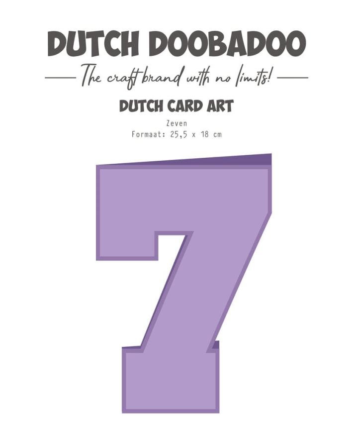 Dutch Doobadoo - Schablone A4 "Zeven" Stencil - Dutch Card Art