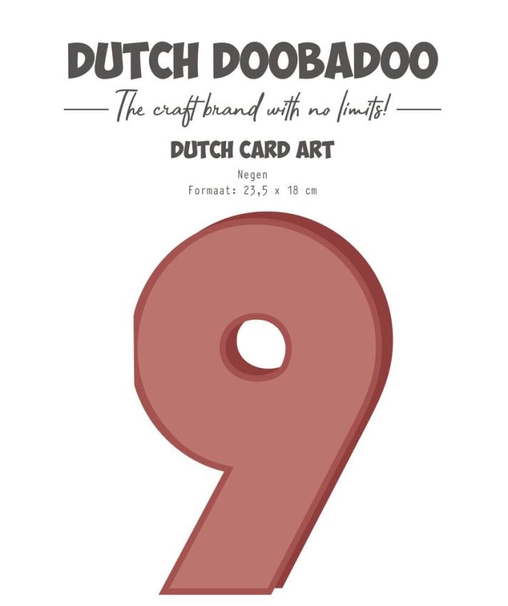 Dutch Doobadoo - Schablone A4 "Negen" Stencil - Dutch Card Art