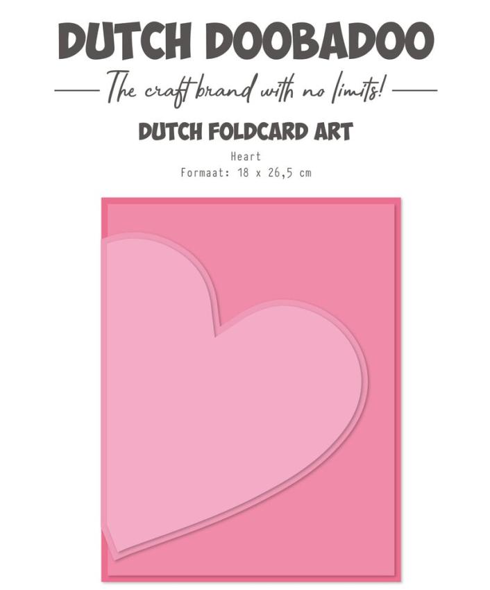 Dutch Doobadoo - Schablone A4 "Heart" Stencil - Dutch Card Art