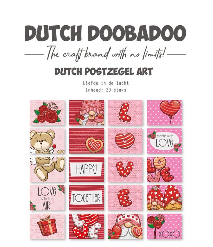 Dutch Doobadoo - Stanzteile "Liefde in de Lucht" Die Cut Sheet 29,7x21 cm