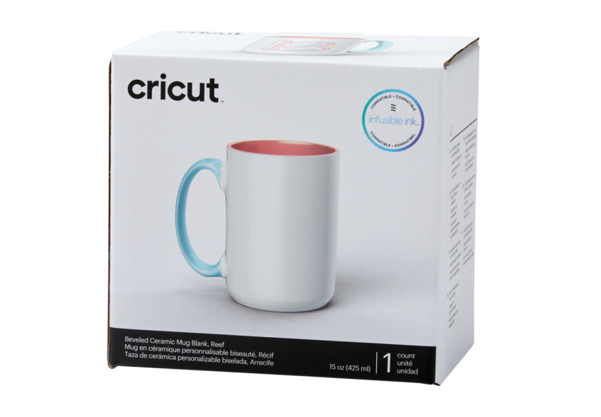 Cricut Tasse - Beveled Ceramic Mug Blank "Reef" 425ml