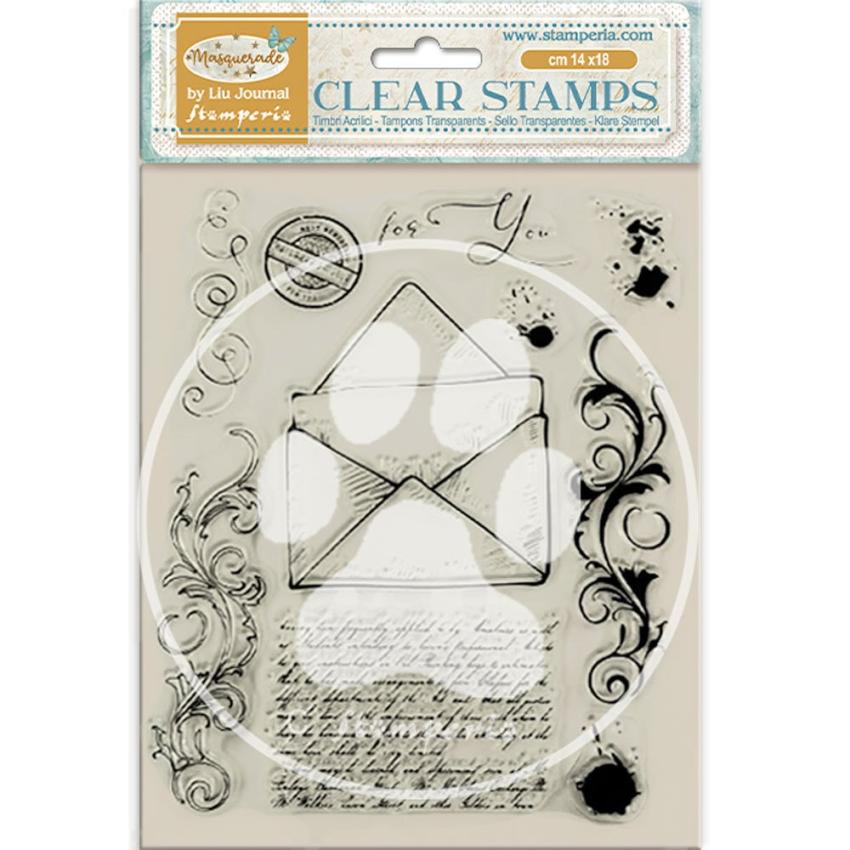 Stamperia - Stempelset "Letter" Clear Stamps