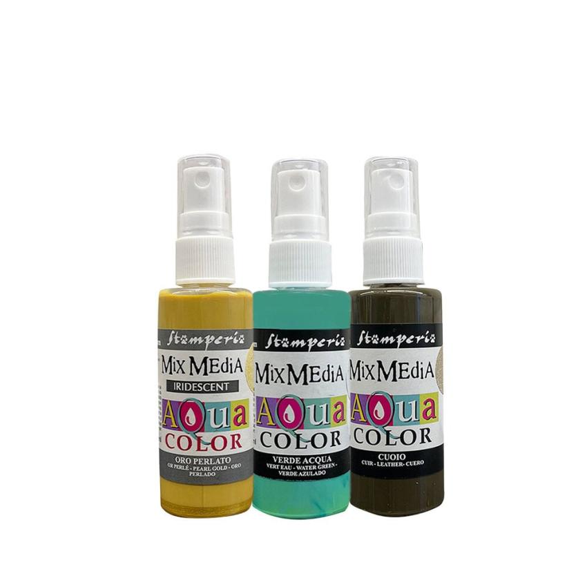 Stamperia - Aquarellfarbe "Masquerade" Aquacolor Paint Kit 3x30ml