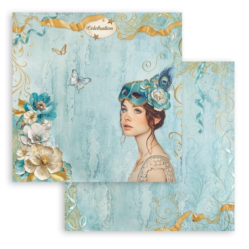 Stamperia - Designpapier "Celebration Lady" Paper Sheets 12x12 Inch - 10 Bogen