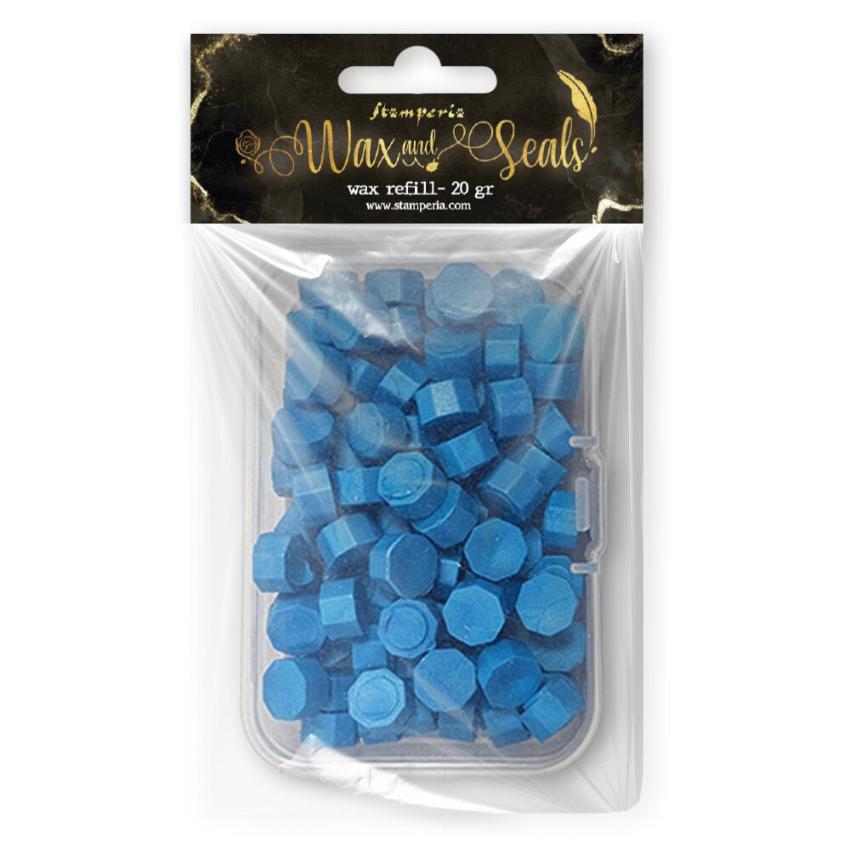 Stamperia - Wachsperlen "Light Blue" Wax and Seals Beads 20g