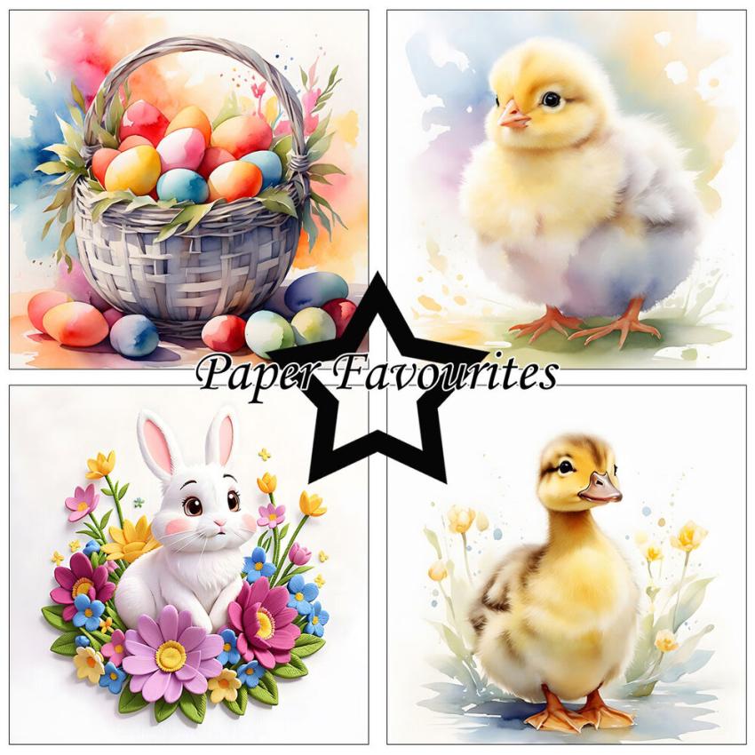 Paper Favourites - Designpapier "Cute Easter" Paper Pack 6x6 Inch - 24 Bogen