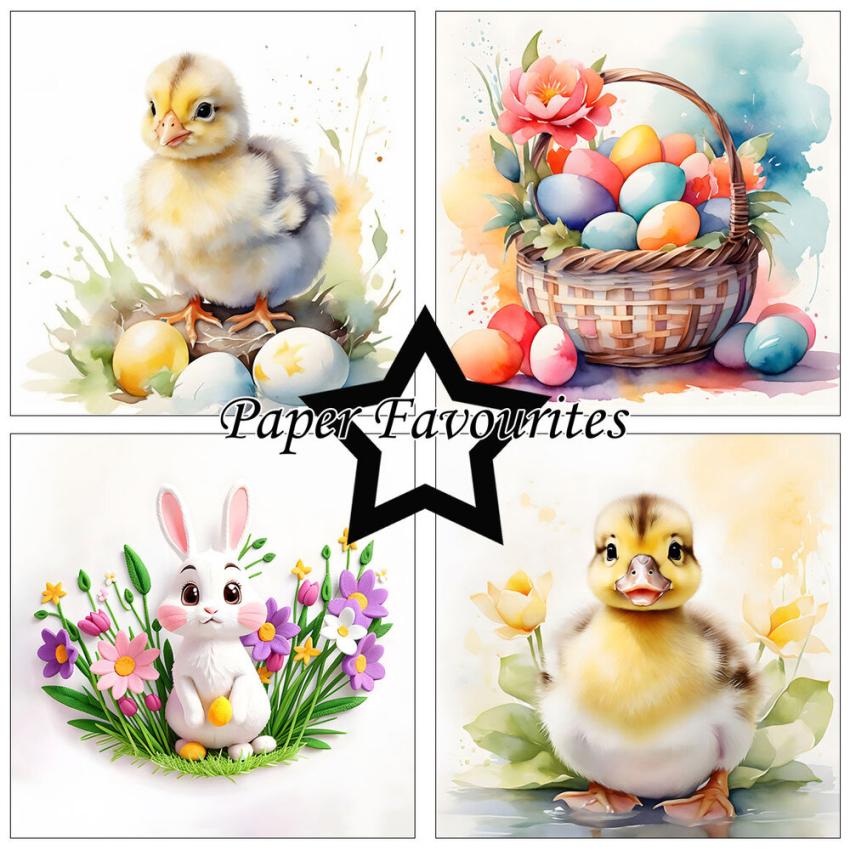 Paper Favourites - Designpapier "Cute Easter" Paper Pack 6x6 Inch - 24 Bogen