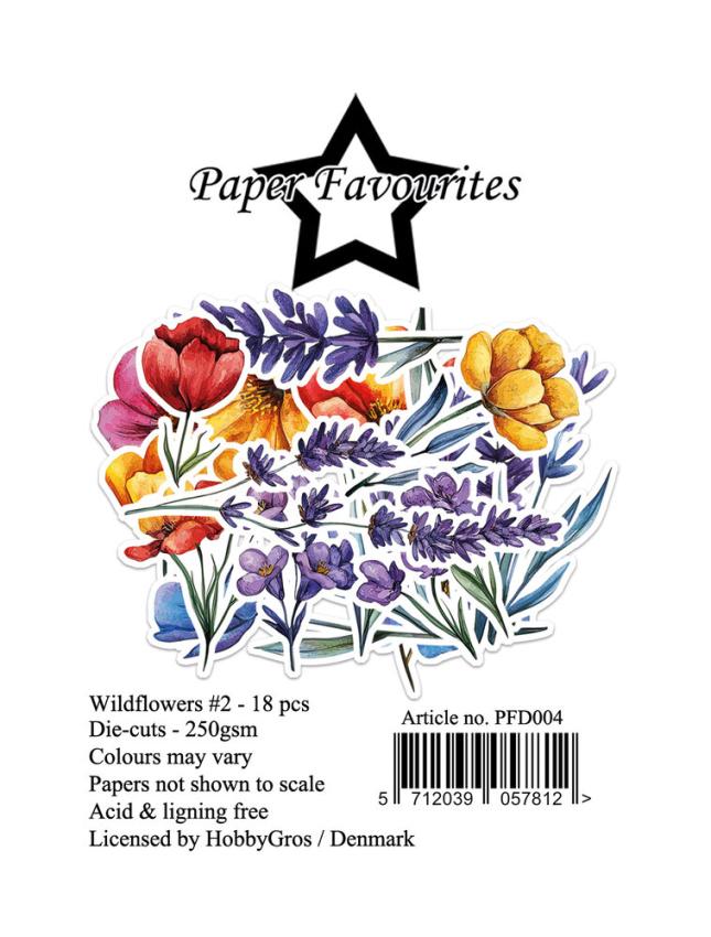 Paper Favourites - Stanzteile "Wildflowers" Die Cuts 