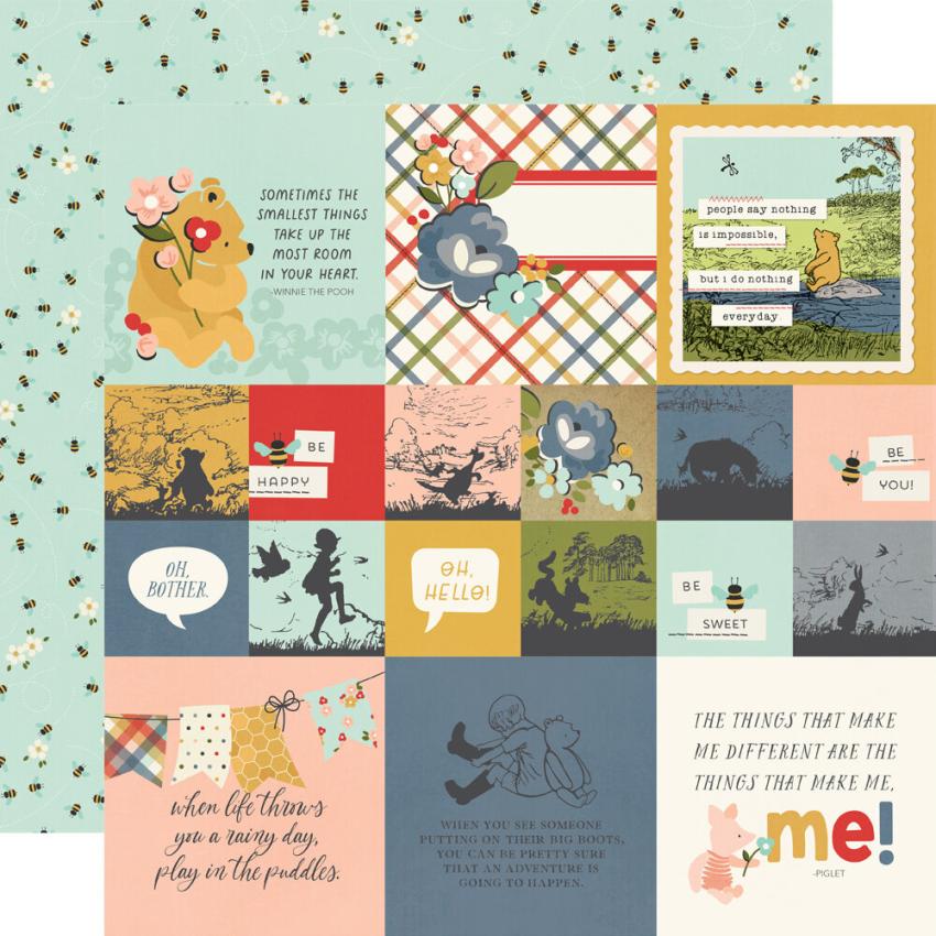 Simple Stories - Collections Kit "Say Cheese Classic Pooh" 12 Bogen Designpapier