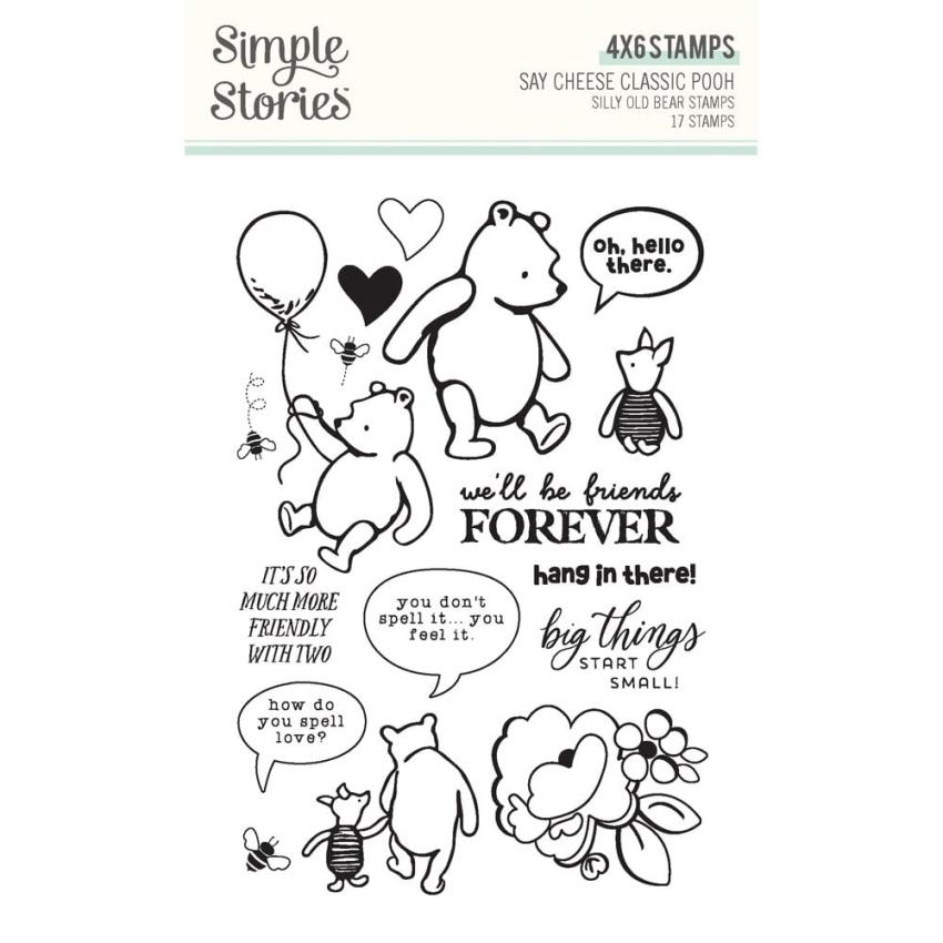 Simple Stories - Stempelset "Silly Old Bear" Clear Stamps 