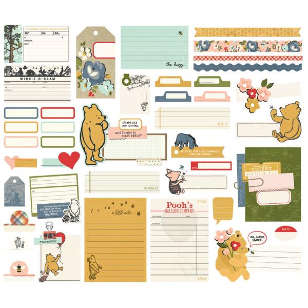 Simple Stories - Stanzteile "Say Cheese Classic Pooh" Journal Bits & Pieces 