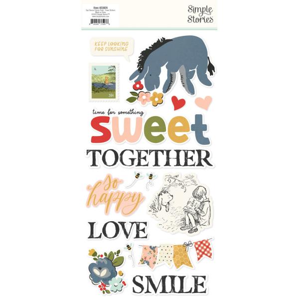 Simple Stories - Aufkleber "Say Cheese Classic Pooh" Foam Sticker