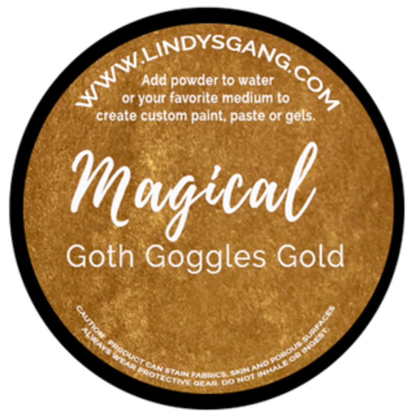 Lindys Stamp Gang - Pigmentpulver "Goth Goggles Gold" Magical 7g