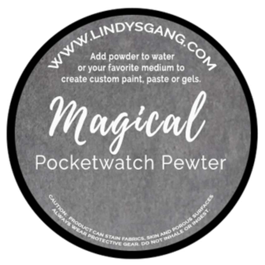 Lindys Stamp Gang - Pigmentpulver "Pocketwatch Pewter" Magical 7g