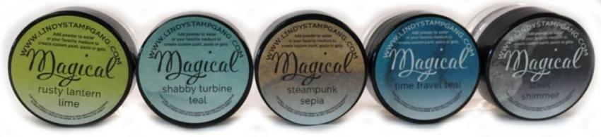 Lindys Stamp Gang - Pigmentpulver "Industrial Chic" Magical Set 5x7g