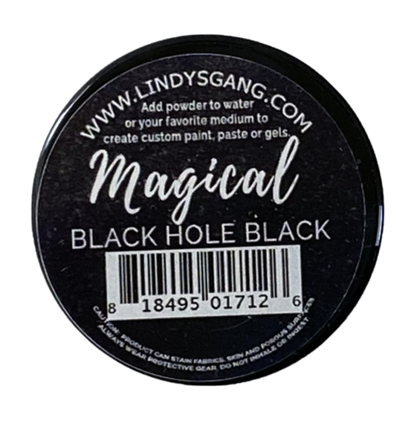 Lindys Stamp Gang - Pigmentpulver "Black Hole Black" Magical 7g