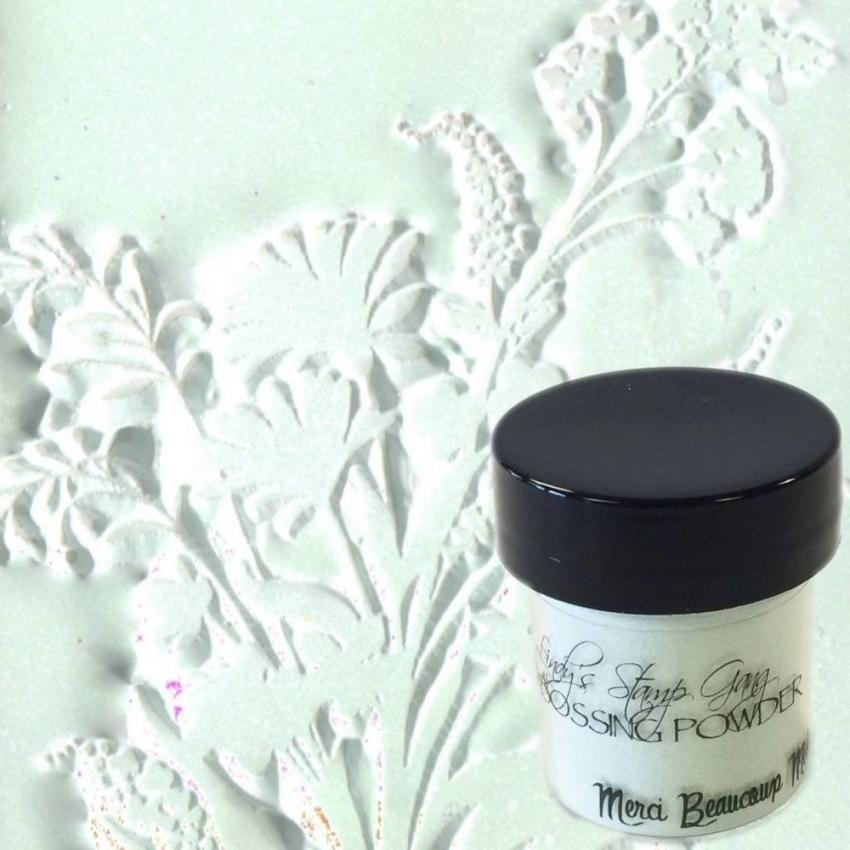 Lindys Stamp Gang - Embossingpulver "Merci Beaucoup Mint" 2-Tone Embossing Powder 14g