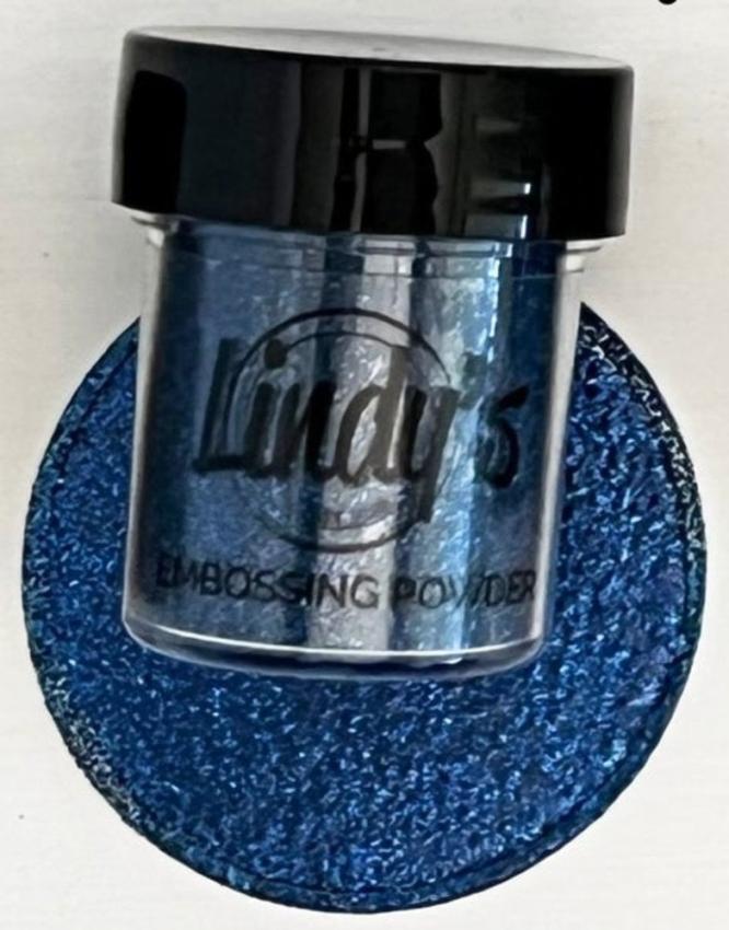 Lindys Stamp Gang - Glitzer Embossingpulver "Dragonfly Denim" Glittery Embossing Powder 14g