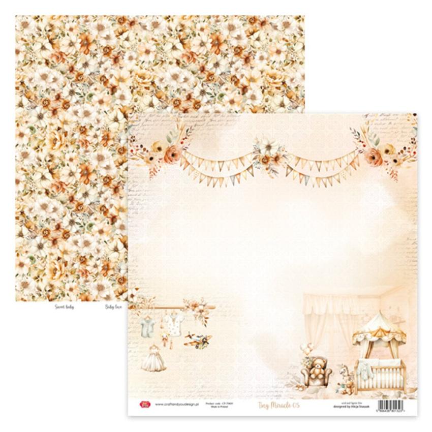 Craft & You Design - Designpapier "Tiny Miracles" Paper Pad 12x12 Inch - 12 Bogen