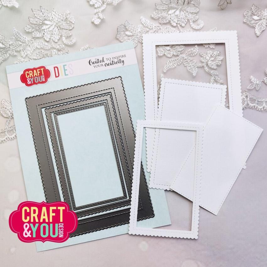 Craft & You Design - Stanzschablone "Biscuit Photo Frame" Dies