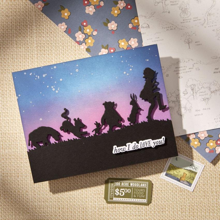 Spellbinders - Stanzschablone "Pooh & Friends Silhouette" Dies