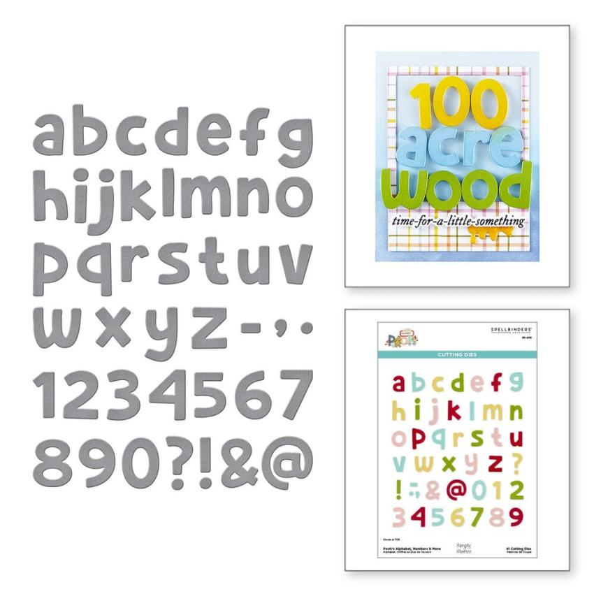 Spellbinders - Stanzschablone "Pooh's Alphabet, Numbers & More" Dies