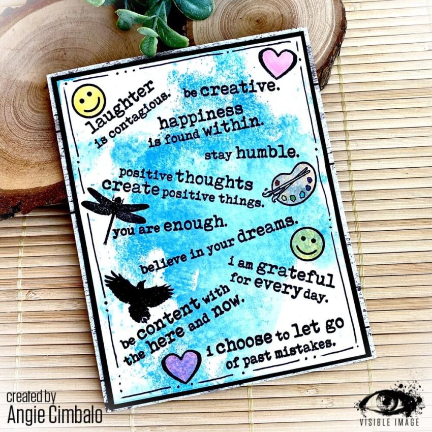 Visible Image - Stempelset A6 "Affirmations" Clear Stamps