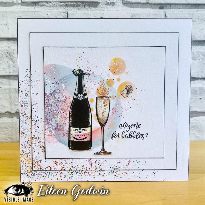 Visible Image - Stempelset A6 "Anyone For Bubbles" Clear Stamps