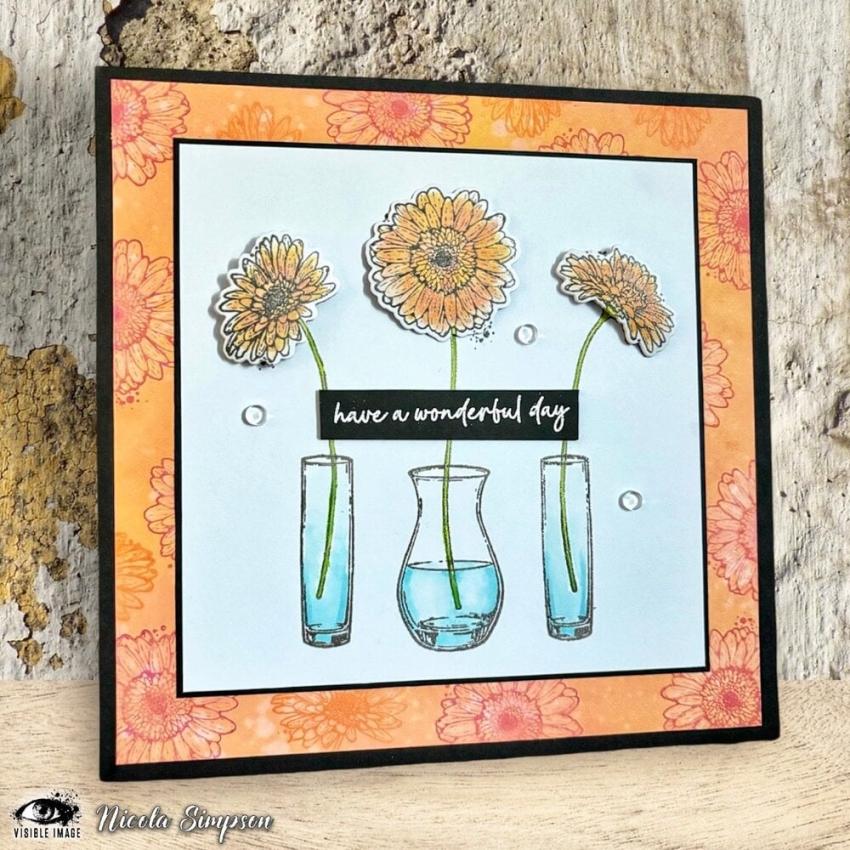 Visible Image - Stempelset A6 "Birthday In Bloom" Clear Stamps