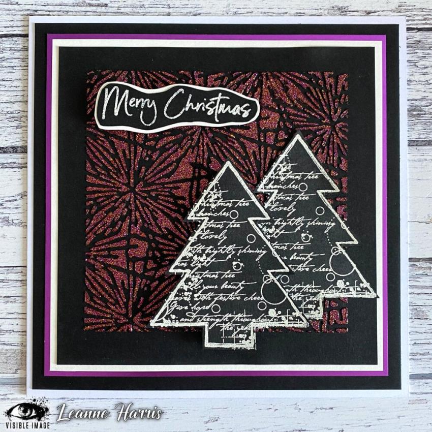 Visible Image - Stempelset A6 "Christmas Tree Grunge" Clear Stamps