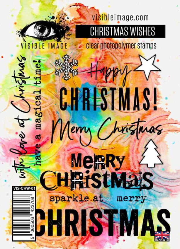 Visible Image - Stempelset A6 "Christmas Wishes" Clear Stamps