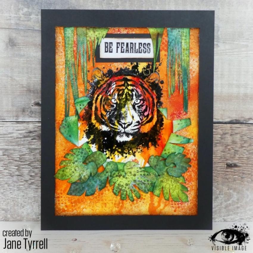 Visible Image - Stempelset A6 "Fearless Tiger" Clear Stamps