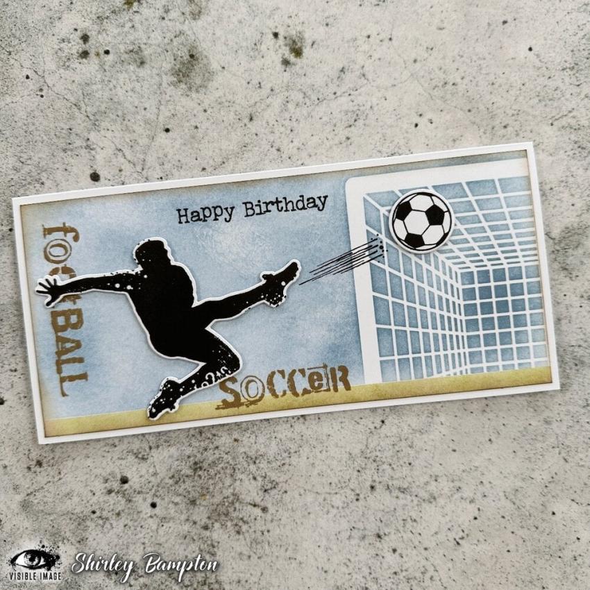 Visible Image - Stempelset A6 "Kick Off Your Birthday" Clear Stamps