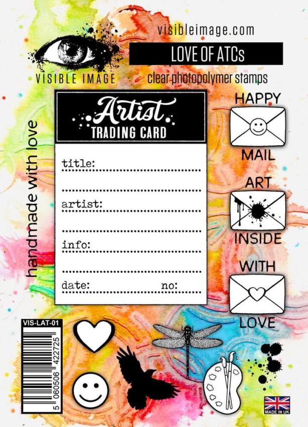 Visible Image - Stempelset A6 "Love of ATCs" Clear Stamps