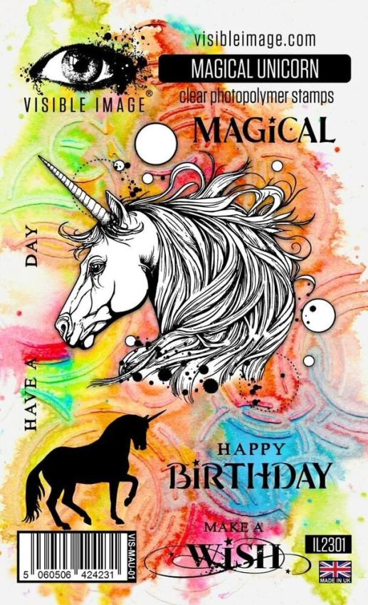 Visible Image - Stempelset A6 "Magical Unicorn" Clear Stamps