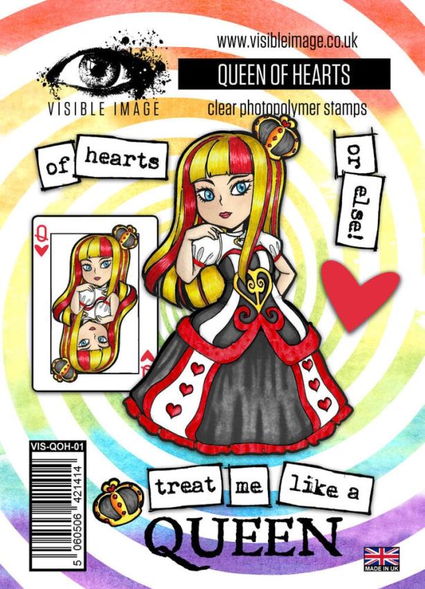 Visible Image - Stempelset A6 "Queen of Hearts" Clear Stamps