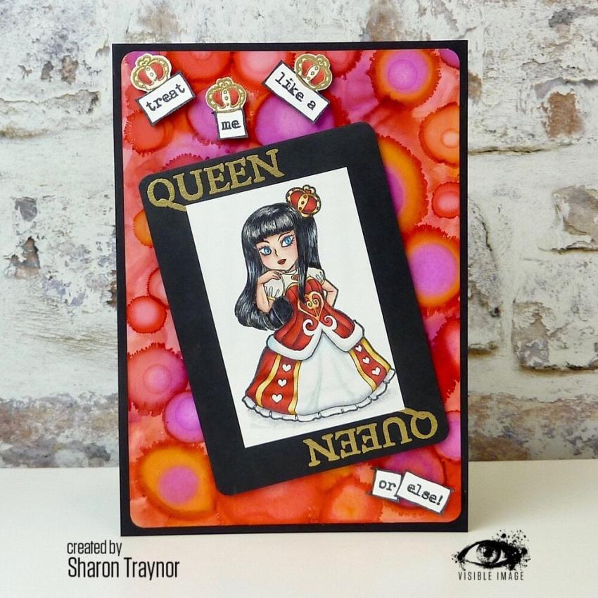 Visible Image - Stempelset A6 "Queen of Hearts" Clear Stamps