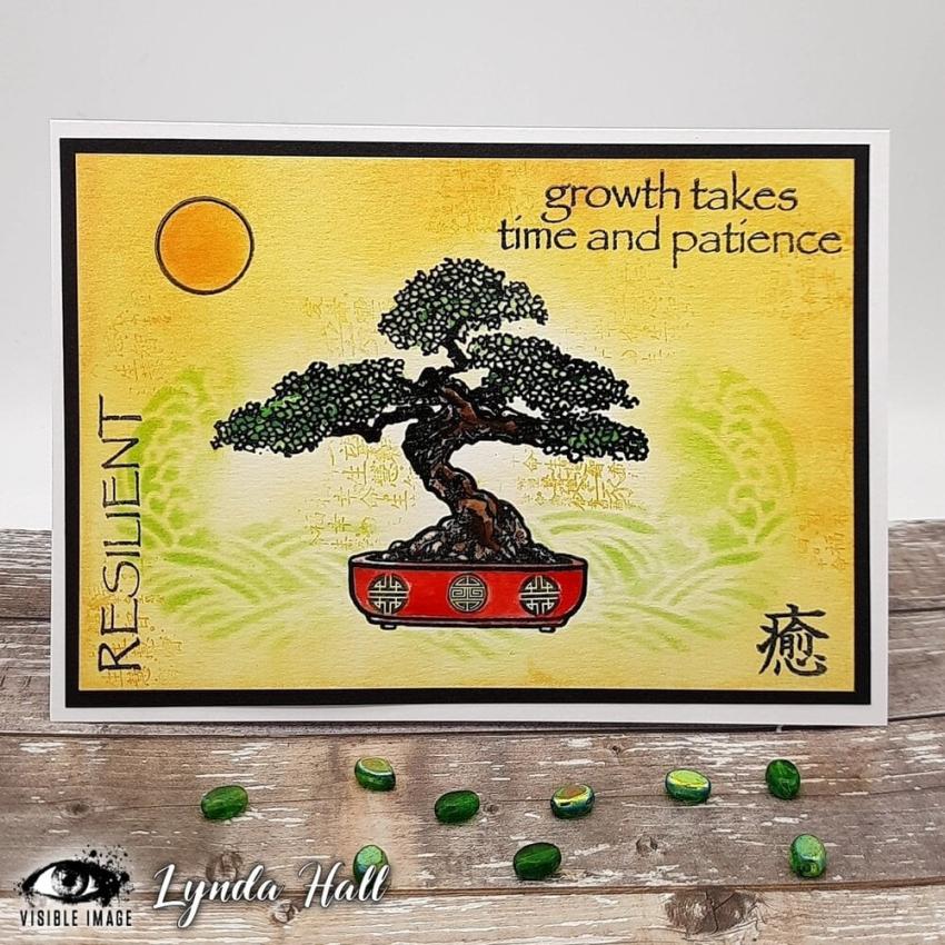 Visible Image - Stempelset A6 "Resilient Bonsai" Clear Stamps